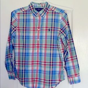 Boys Long Sleeve Button Down Ralph Lauren